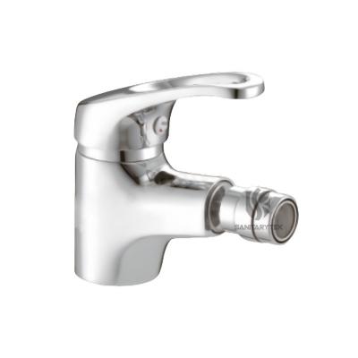 Single-lever bidet faucet, without pop-up waste