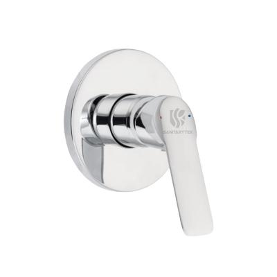 Single lever concealed shower mixer without diverter