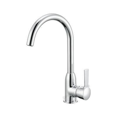 Single lever sink mixer with swivel spout, chrome