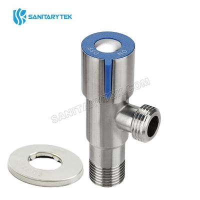 Stainless steel angle valve, ceramic valve cartridge