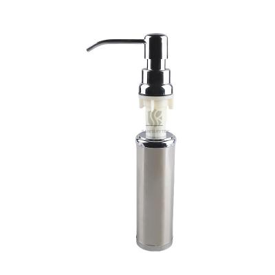 250ml Kitchen soap dispenser stainless steel bottle, chrome