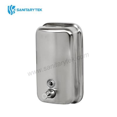 Stainless steel liquid soap dispenser