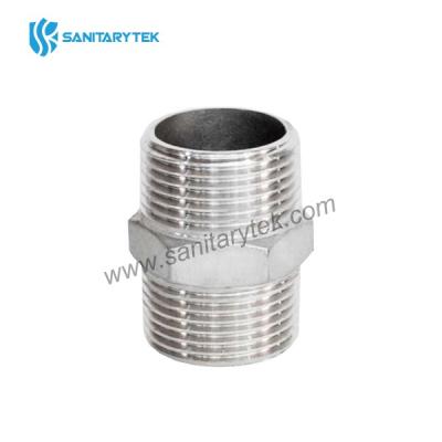 Stainless steel nipple equal male