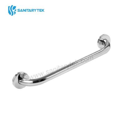 Stainless steel straight grab bar, brushed