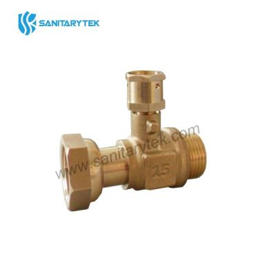 Straight ball valve M/F with cover head