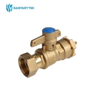 Straight lockable ball valve (for HDPE pipe) for water meter