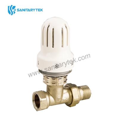 Straight thermostatic radiator valve with thermostatic head, M/F - 副本