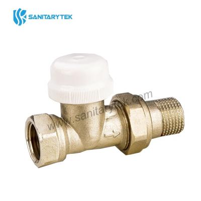 Straight thermostatic radiator valve