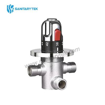 Temperature control thermostatic mixer valve