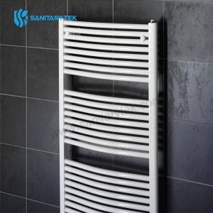 Towel radiator for bathroom curved
