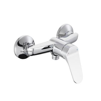 Single lever shower mixer, wall mounted, chrome