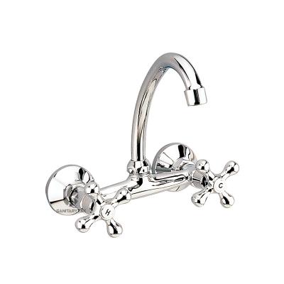 Wall mounted sink mixer tap