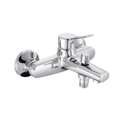 Wall single lever bath-shower mixer, chrome