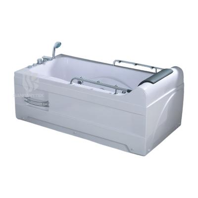 Rectangular whirlpool massage bathtub